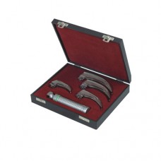 Corona™ Premium Fiber Optic McIntosh Larynogscope Set With Battery Handle